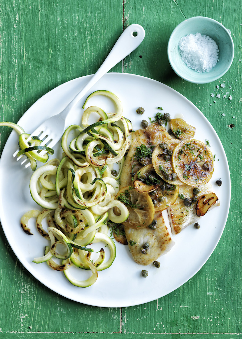 Seared Tilapia With Spiralized Zucchini | Seafood Recipes
