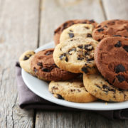 Plate of cookies snack